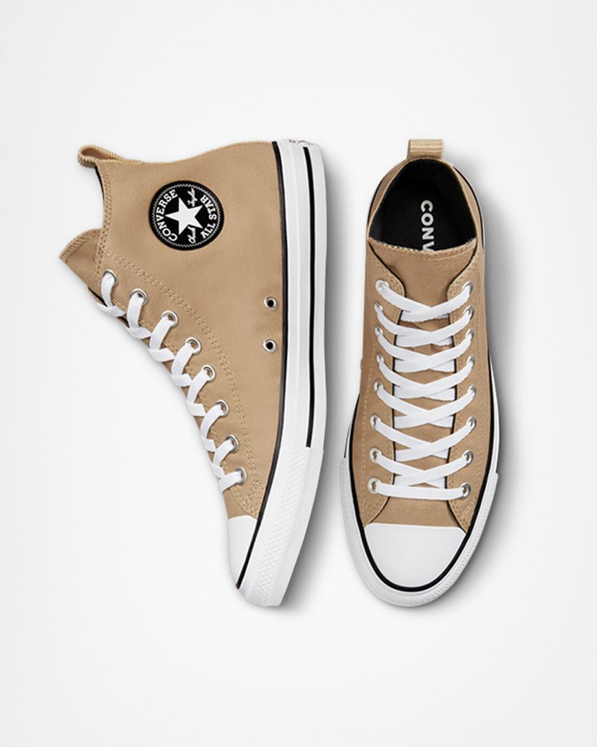 Dámské Boty Vysoké Converse Chuck Taylor All Star Workwear Hnědožlutý Černé | CZ TPGL53